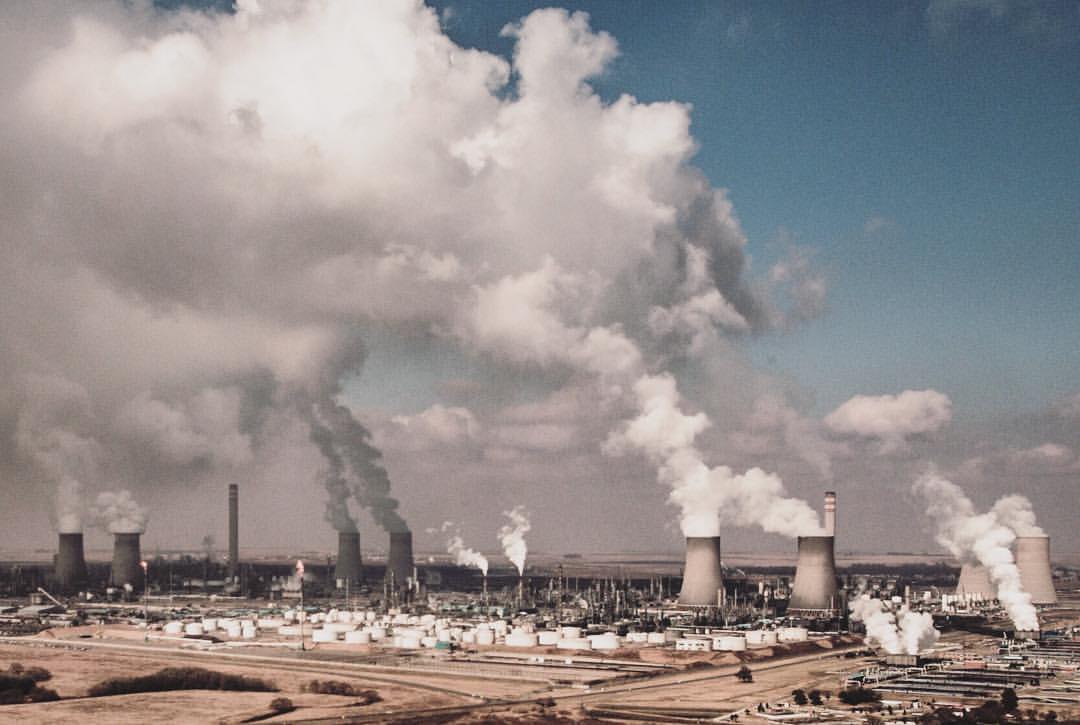 Sasol's plant in Secunda (South Africa) from “Mossville: When Great Trees Fall”, 2019, video still. Courtesy of Alexander Glustrom.