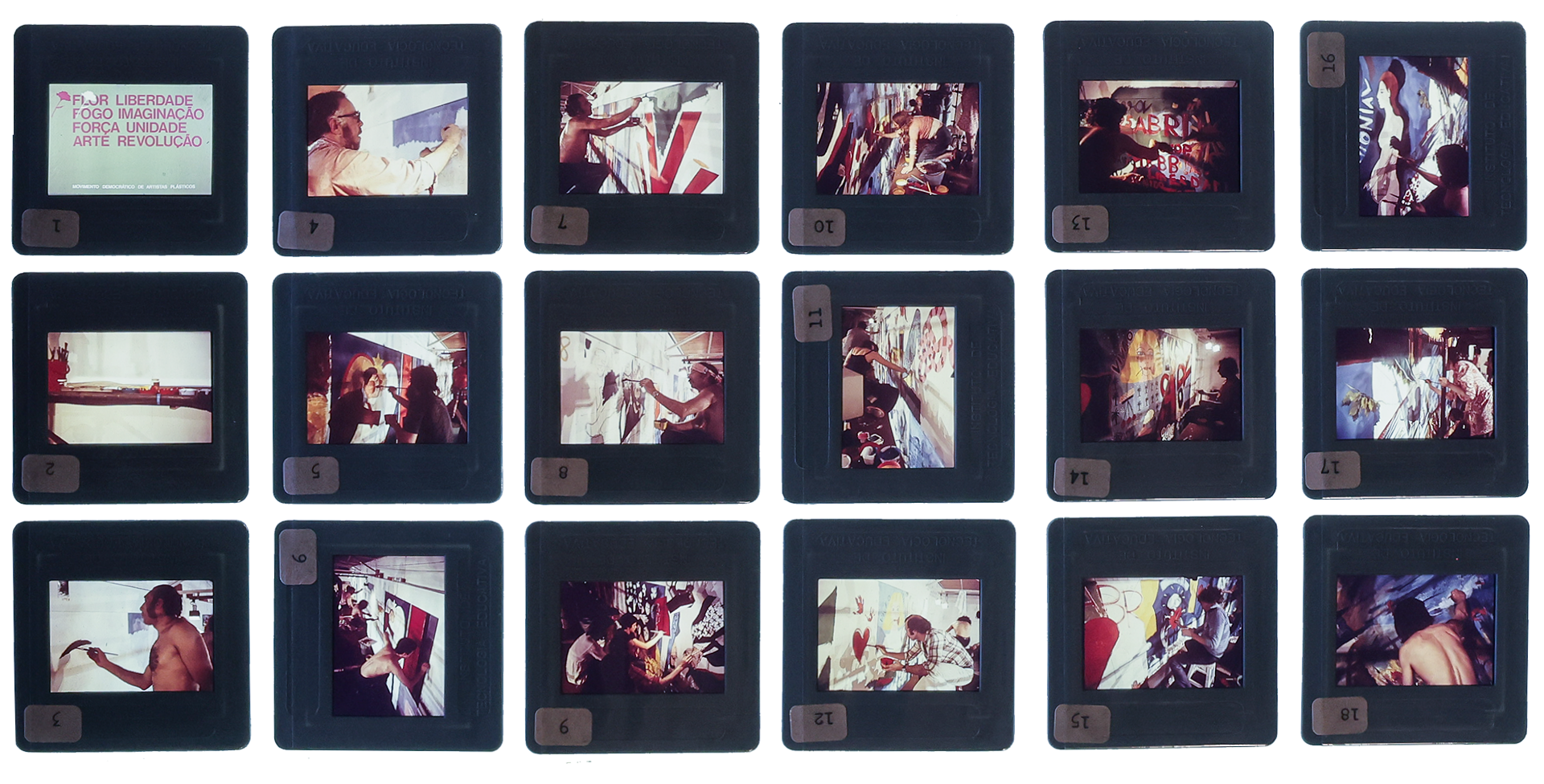 Slides mural 10 june 1974